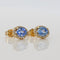 Boucles d'oreilles Boucles d'oreilles en or jaune 18 kt, saphirs et diamants 58 Facettes E0032