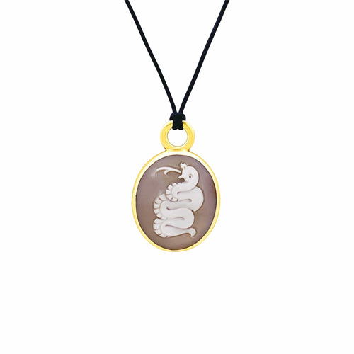 Pendentif Pomellato Eva - Pendentif en or rose et camée coquille 58 Facettes 35849