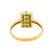 55 Bague en or jaune et blanc, émeraudes et diamants 58 Facettes 5375681CN