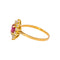 51 Bague marquise en or jaune, rubis et diamants 58 Facettes 5714239CN
