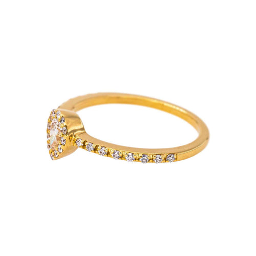 49 Bague en or jaune et diamants 58 Facettes 5237341CN