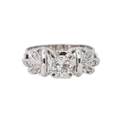 55 Bague en or blanc et diamants 58 Facettes 5237197CN