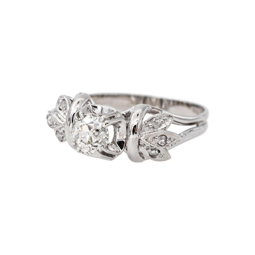 55 Bague en or blanc et diamants 58 Facettes 5237197CN