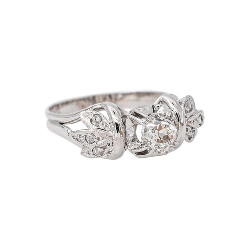 55 Bague en or blanc et diamants 58 Facettes 5237197CN