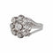 53 Marguerite - Bague en or blanc et diamants 58 Facettes 5283953CN