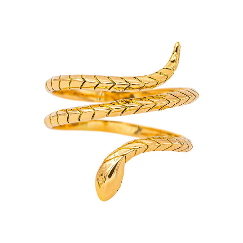 57 Bague serpent en or jaune 58 Facettes 5713497CN