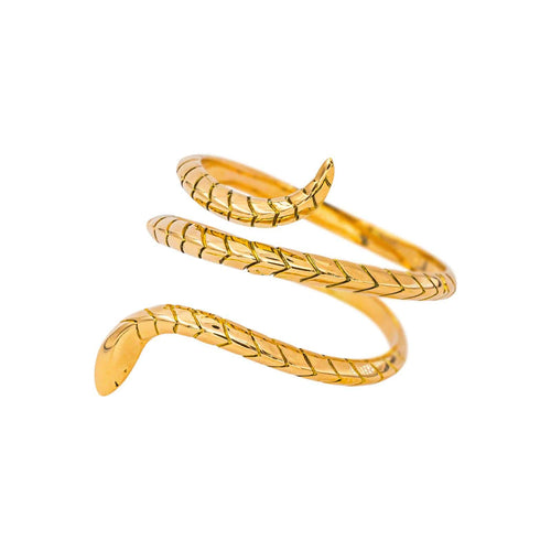 57 Bague serpent en or jaune 58 Facettes 5713497CN