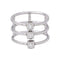 51 Dinh Van - Bague Les 3 Cubes en or blanc et diamants 58 Facettes 5755727CN