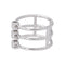 51 Dinh Van - Bague Les 3 Cubes en or blanc et diamants 58 Facettes 5755727CN