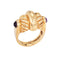 Bague Bague dôme vintage en or jaune 14k et améthystes 58 Facettes G14205