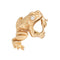 Bague 57 Bague grenouille vintage années 1970 en or jaune 14k et diamants 58 Facettes G14210