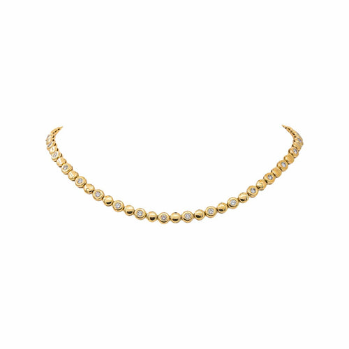 Collier en or jaune et diamants 58 Facettes 5718949CN