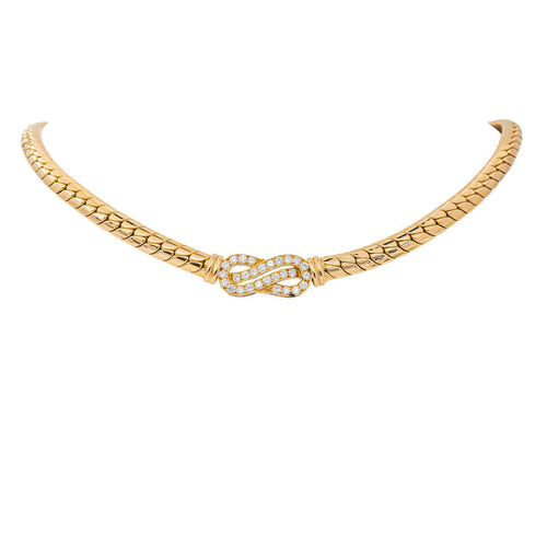 Collier en or jaune et diamants 58 Facettes 5760290CN