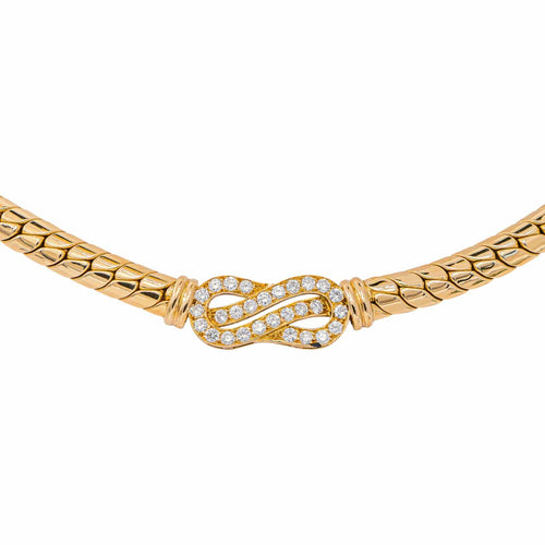 Collier en or jaune et diamants 58 Facettes 5760290CN