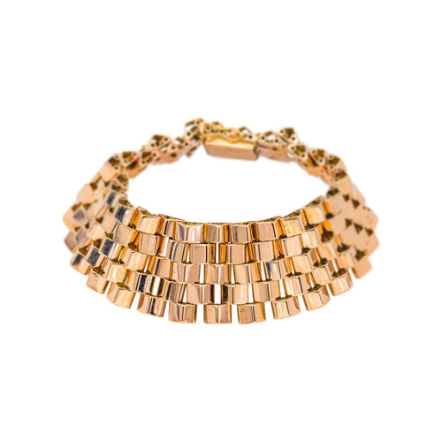 Bracelet manchette en or rose 58 Facettes 5754135CN