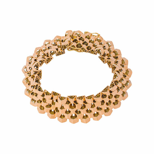 Bracelet manchette en or rose 58 Facettes 5754135CN