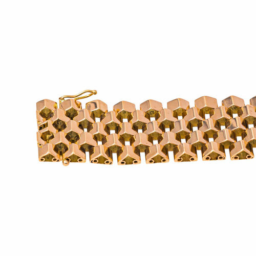 Bracelet manchette en or rose 58 Facettes 5754135CN
