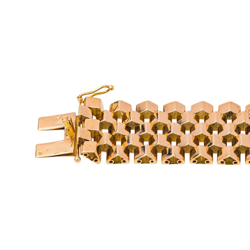 Bracelet manchette en or rose 58 Facettes 5754135CN