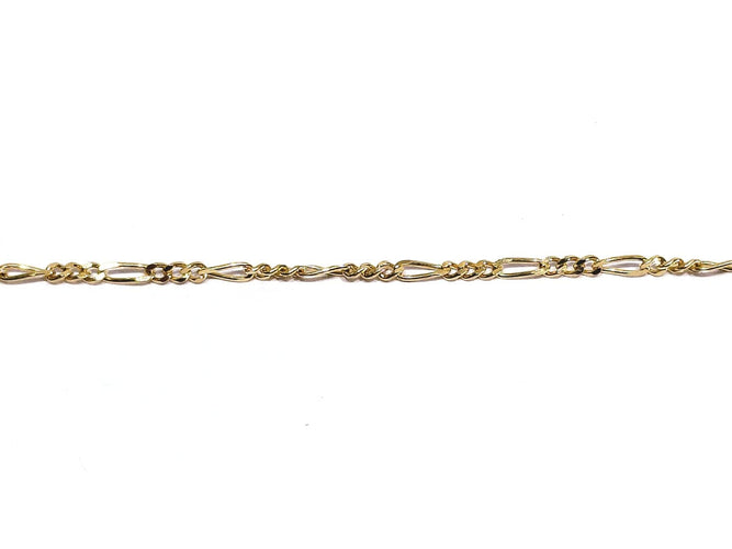 Chaîne Figaro en or rose 18 carats 58 Facettes 1792978