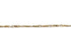 Chaîne Figaro en or rose 18 carats 58 Facettes 1792978
