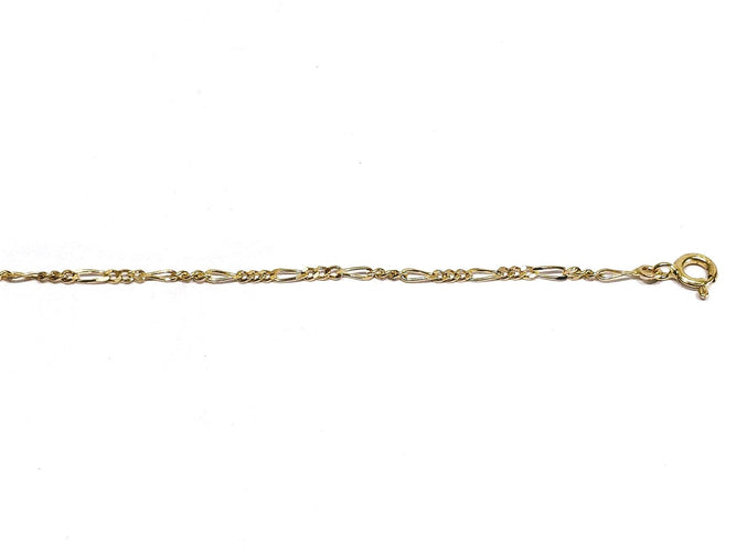 Chaîne Figaro en or rose 18 carats 58 Facettes 1792978
