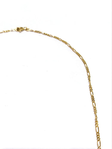 Chaîne Figaro en or rose 18 carats 58 Facettes 1792978