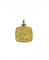 Médaille Ange Gabriel en or champagne 18 carats 58 Facettes 1793051