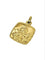 Médaille Ange Gabriel en or champagne 18 carats 58 Facettes 1793051