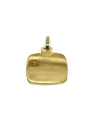 Médaille Ange Gabriel en or champagne 18 carats 58 Facettes 1793051