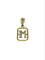 Pendentif Pendentif M en or jaune, or blanc et diamants 58 Facettes 1793066