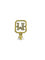 Pendentif M en or jaune, or blanc et diamants 58 Facettes 1793066