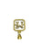 Pendentif Pendentif M en or jaune, or blanc et diamants 58 Facettes 1793066