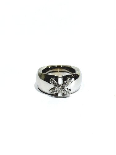 48 Chaumet - Bague en or blanc et diamants 58 Facettes 1793132