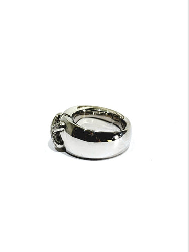 48 Chaumet - Bague en or blanc et diamants 58 Facettes 1793132