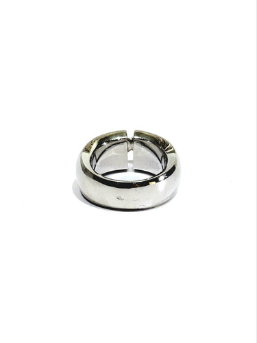 48 Chaumet - Bague en or blanc et diamants 58 Facettes 1793132