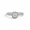 59 Bague solitaire Art déco en platine et diamants 58 Facettes RI-1070