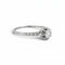 59 Bague solitaire Art déco en platine et diamants 58 Facettes RI-1070
