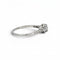 59 Bague solitaire Art déco en platine et diamants 58 Facettes RI-1070