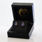 Boucles d'oreilles Boucles d'oreilles en or jaune 18 ct, tanzanites GFCO et diamants 58 Facettes E0033