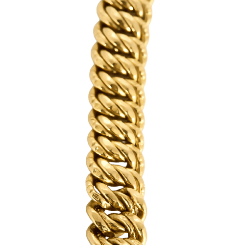 Collier maille gourmette en or jaune 58 Facettes 58FC58