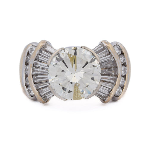 57 Bague vintage en or 18 kt et diamants 58 Facettes AN689 '(05839)