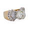 57 Bague vintage en or 18 kt et diamants 58 Facettes AN689 '(05839)