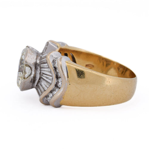 57 Bague vintage en or 18 kt et diamants 58 Facettes AN689 '(05839)
