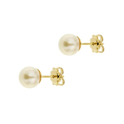 Boucles d'oreilles en or jaune et perles 58 Facettes 37110