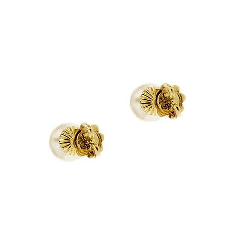 Boucles d'oreilles en or jaune et perles 58 Facettes 37110