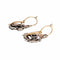 Boucles d'oreilles anciennes en or jaune 18K, argent et diamants 58 Facettes E63