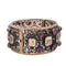 Bracelet ancien en or 18 kt, argent, grenats et béryls 58 Facettes BR95 '(00579)
