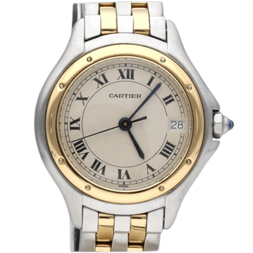 Cartier Cougar - Montre en or jaune et acier