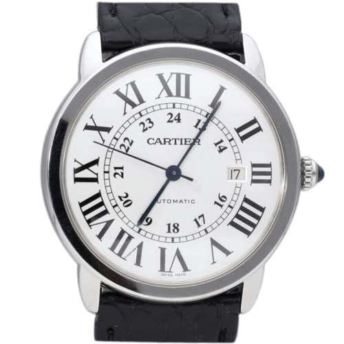 Montre Cartier Ronde Solo - Montre en acier 58 Facettes MT47198