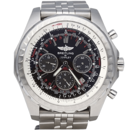 Montre Breitling Bentley Motors T - Montre chronographe GMT en acier 58 Facettes MT47248
